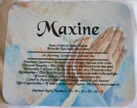 MousePad- Any Name Meaning Can Be Printed. Your choice of background.