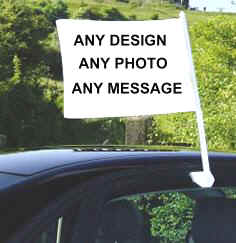 Car Flags - Any Design, Any Photo, Any Message
