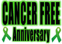 Cancer Free Anniversary Flag
