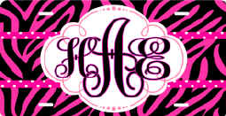 monogram pink zebra 17x8.jpg (202189 bytes)